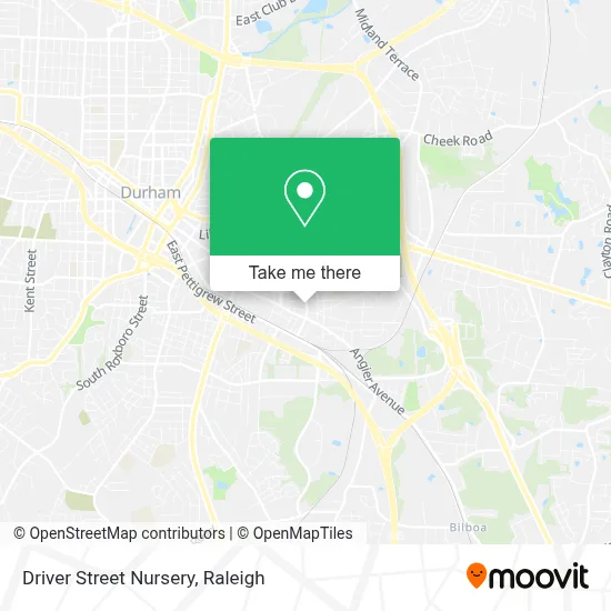 Driver Street Nursery map