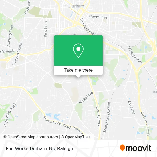 Fun Works Durham, Nc map