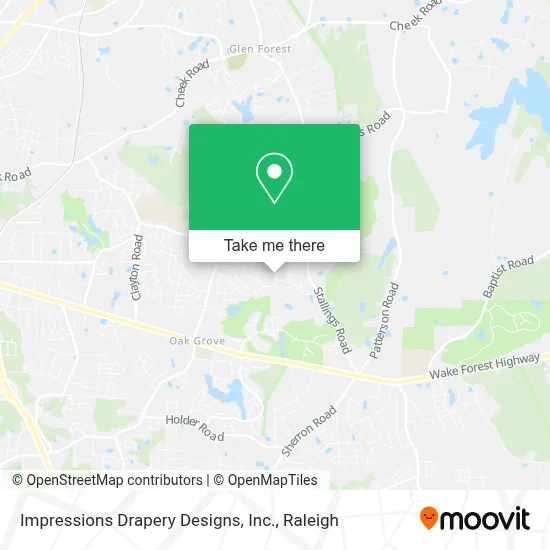 Impressions Drapery Designs, Inc. map