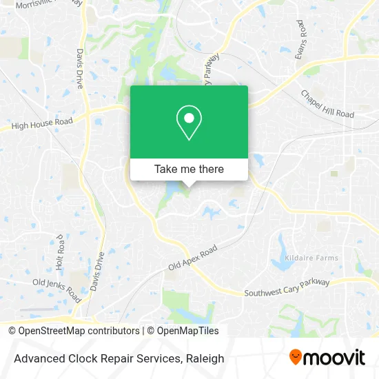 Advanced Clock Repair Services map