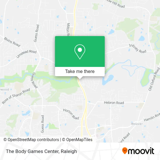 The Body Games Center map