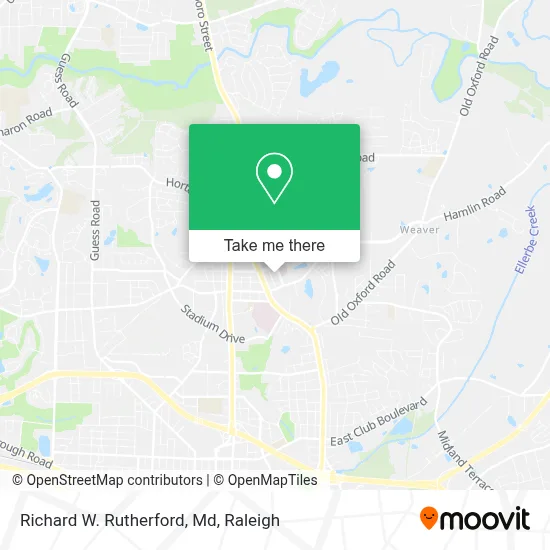 Richard W. Rutherford, Md map