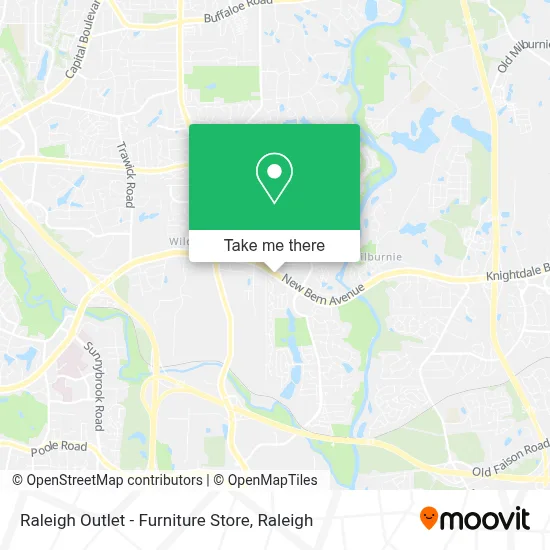 Raleigh Outlet - Furniture Store map