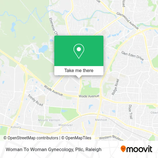 Woman To Woman Gynecology, Pllc map