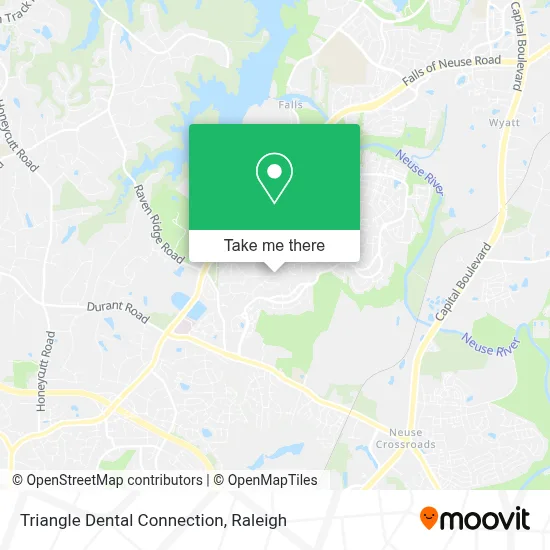 Triangle Dental Connection map