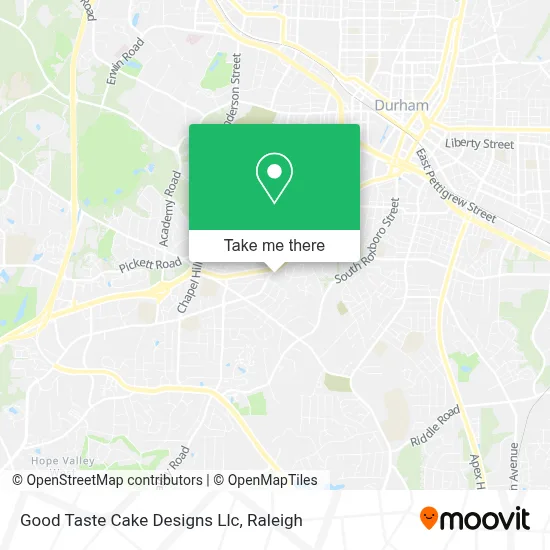 Good Taste Cake Designs Llc map
