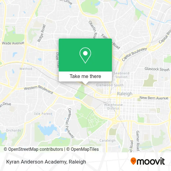 Kyran Anderson Academy map