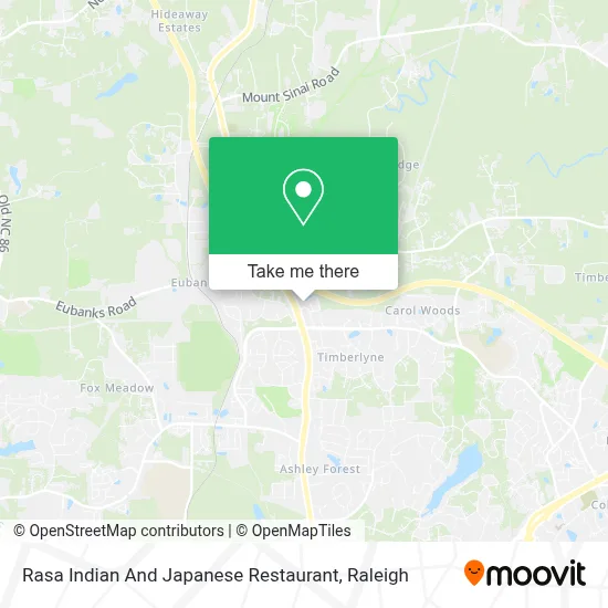 Rasa Indian And Japanese Restaurant map
