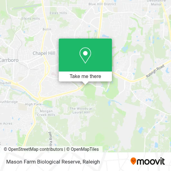 Mason Farm Biological Reserve map