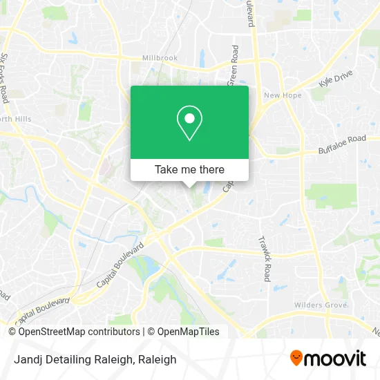 Jandj Detailing Raleigh map