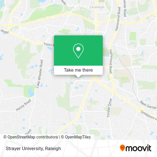 Strayer University map