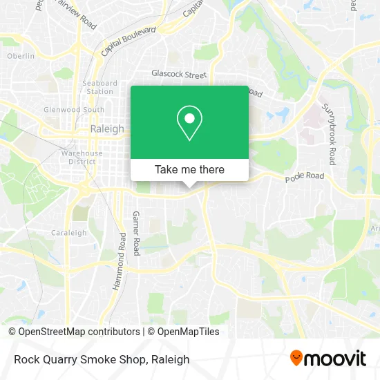 Rock Quarry Smoke Shop map