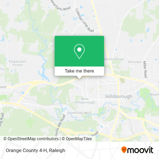 Orange County 4-H map