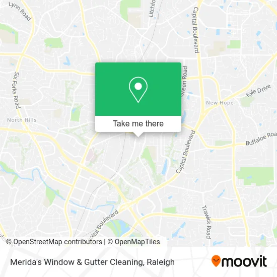 Merida's Window & Gutter Cleaning map