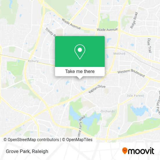 Grove Park map