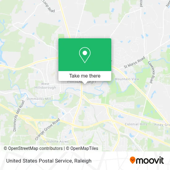 United States Postal Service map