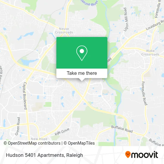 Hudson 5401 Apartments map