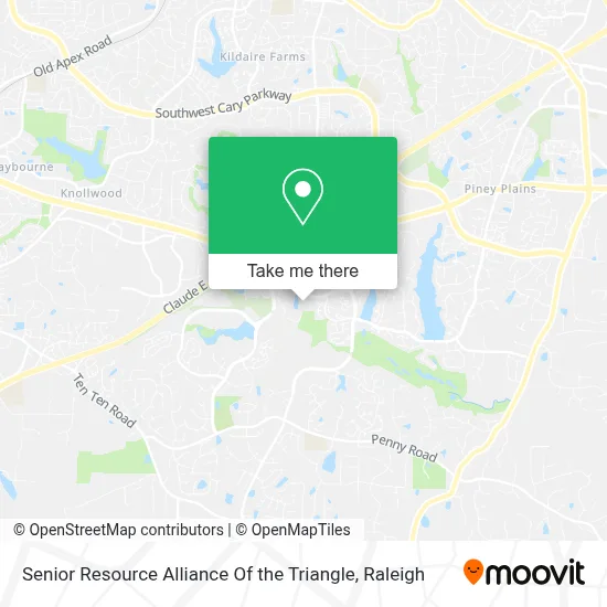 Senior Resource Alliance Of the Triangle map