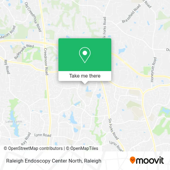 Raleigh Endoscopy Center North map