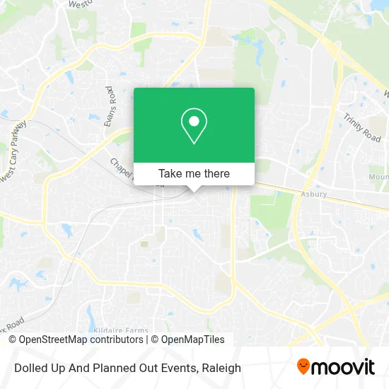 Dolled Up And Planned Out Events map