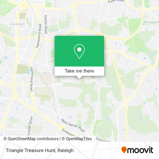 Triangle Treasure Hunt map