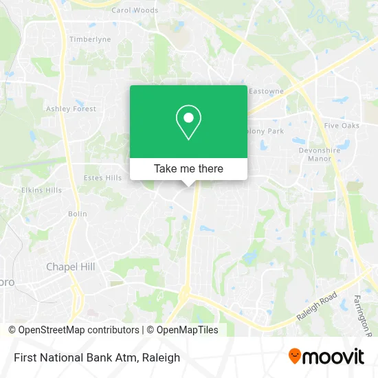 First National Bank Atm map