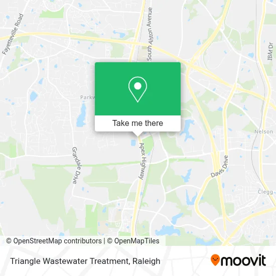 Triangle Wastewater Treatment map