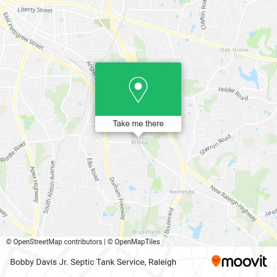Bobby Davis Jr. Septic Tank Service map