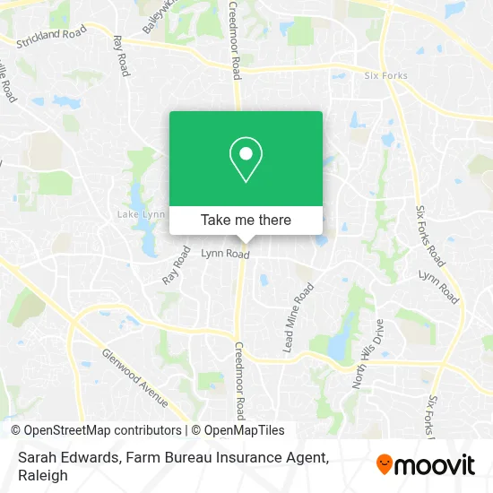 Sarah Edwards, Farm Bureau Insurance Agent map
