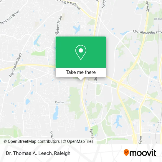 Dr. Thomas A. Leech map