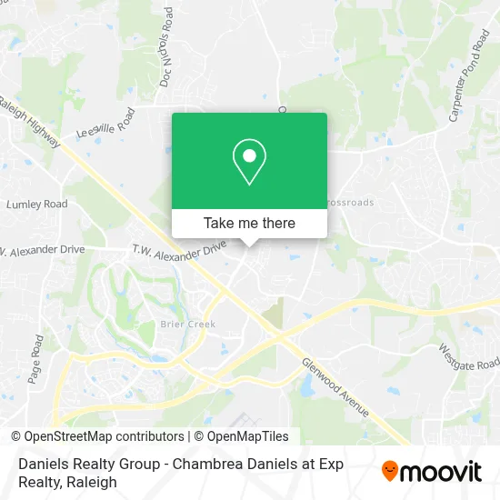 Daniels Realty Group - Chambrea Daniels at Exp Realty map