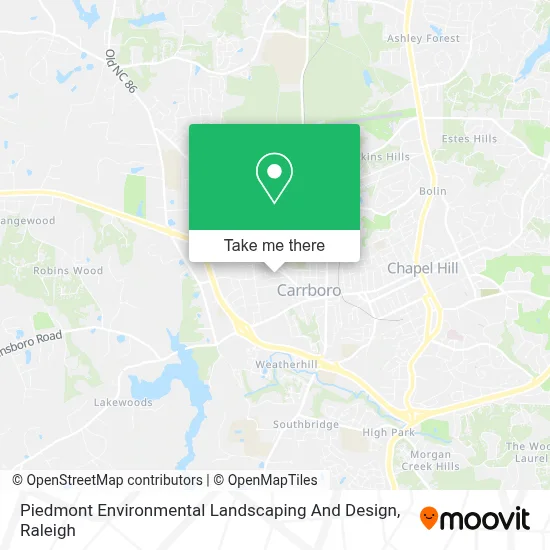 Piedmont Environmental Landscaping And Design map