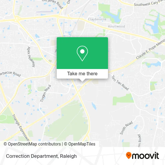 Correction Department map