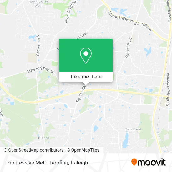 Progressive Metal Roofing map