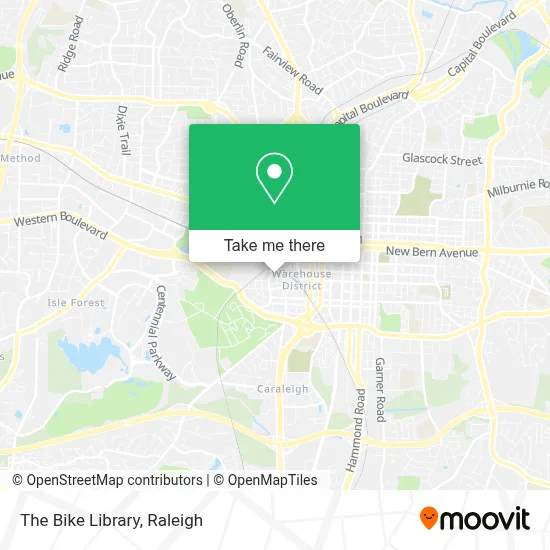 The Bike Library map