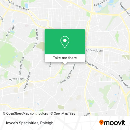 Joyce's Specialties map