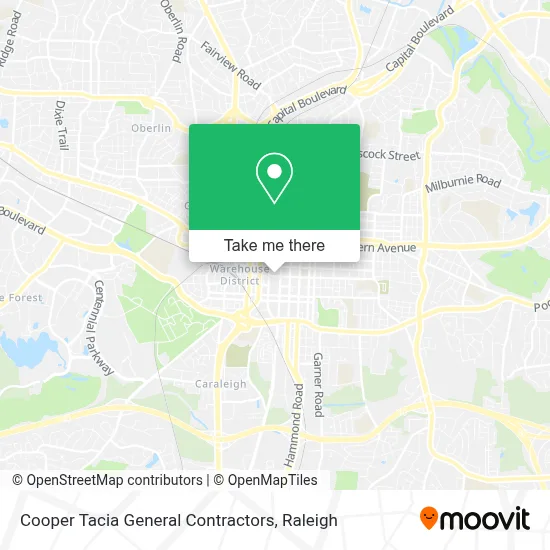 Cooper Tacia General Contractors map