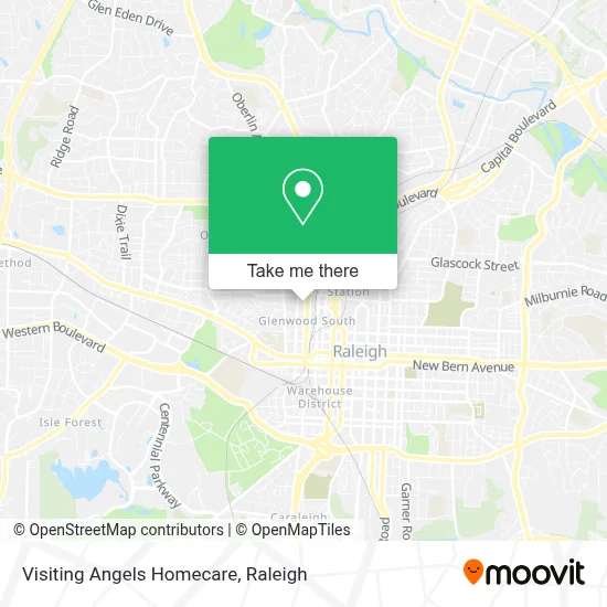 Visiting Angels Homecare map