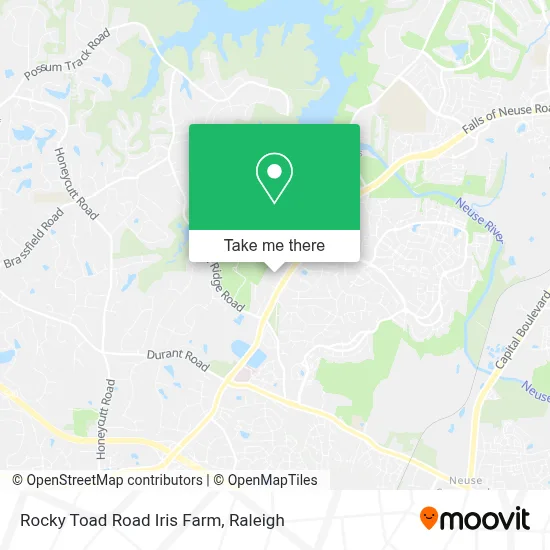 Rocky Toad Road Iris Farm map