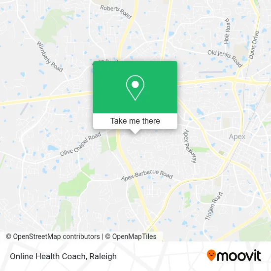 Online Health Coach map