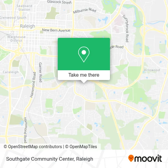 Southgate Community Center map