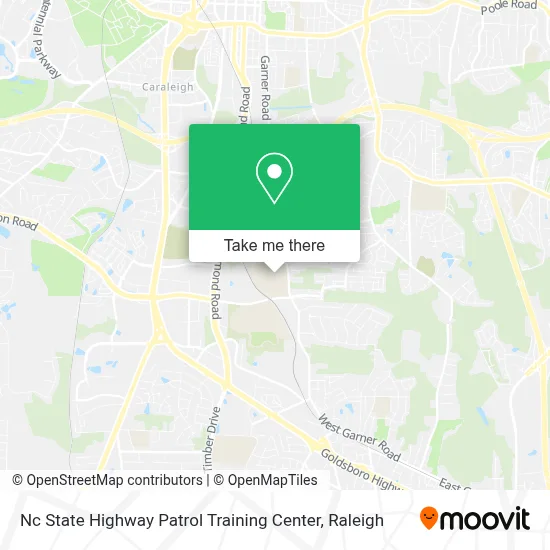 Nc State Highway Patrol Training Center map