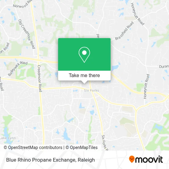 Blue Rhino Propane Exchange map