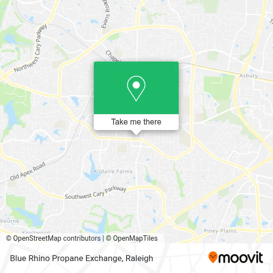 Blue Rhino Propane Exchange map