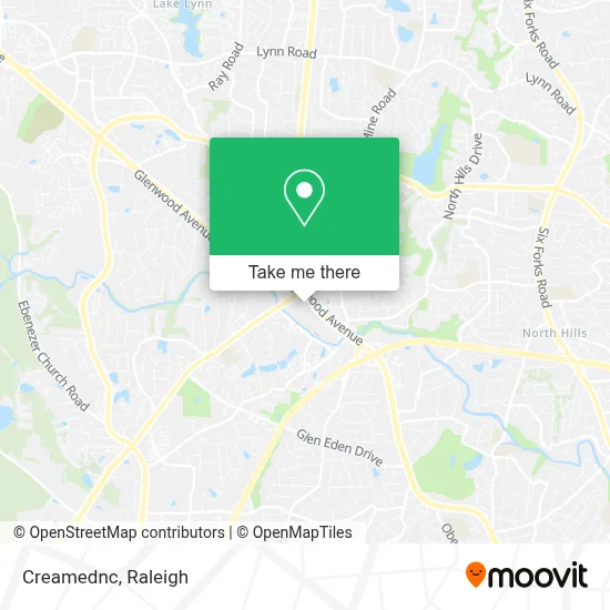 Creamednc map