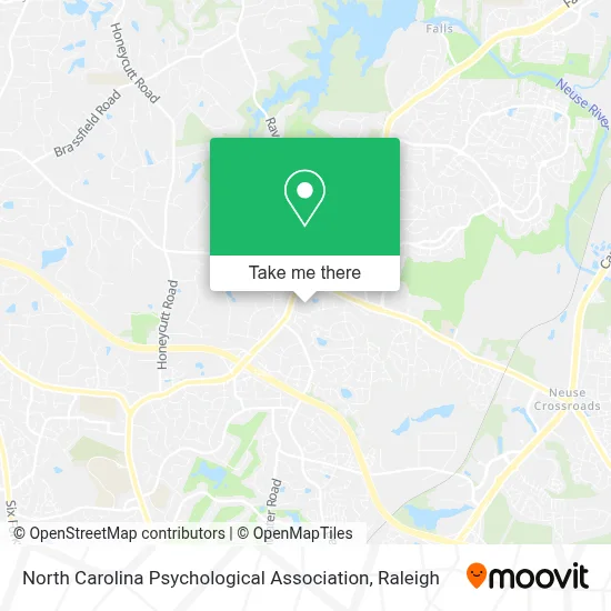North Carolina Psychological Association map