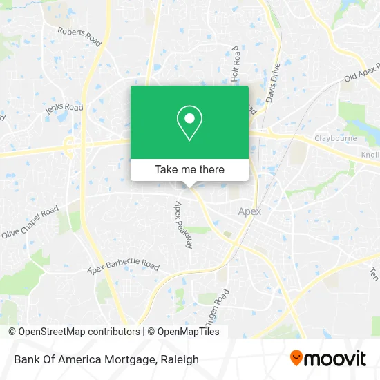 Bank Of America Mortgage map