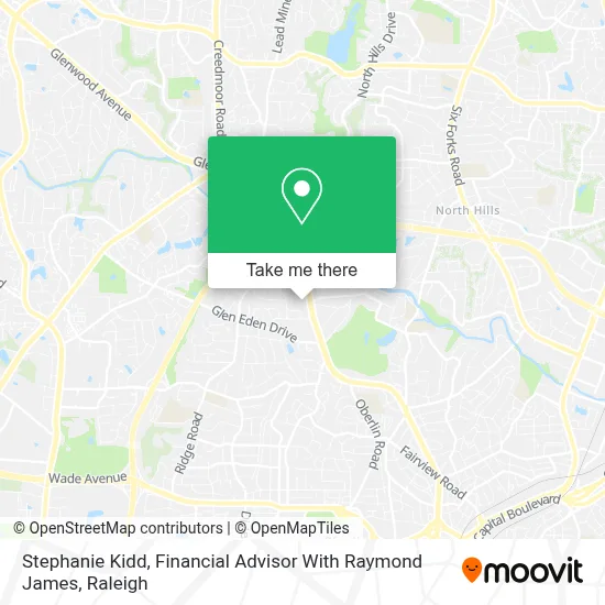 Stephanie Kidd, Financial Advisor With Raymond James map