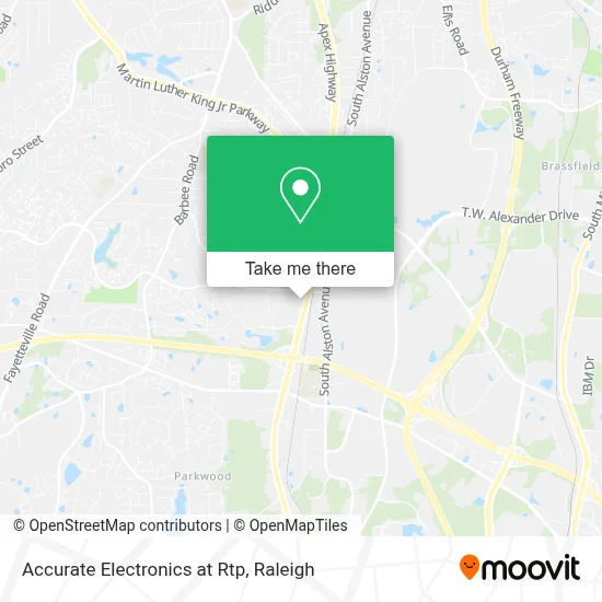 Accurate Electronics at Rtp map