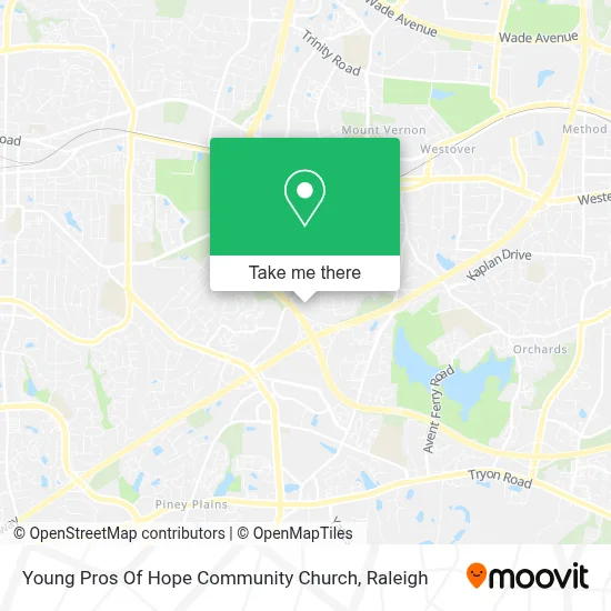 Young Pros Of Hope Community Church map